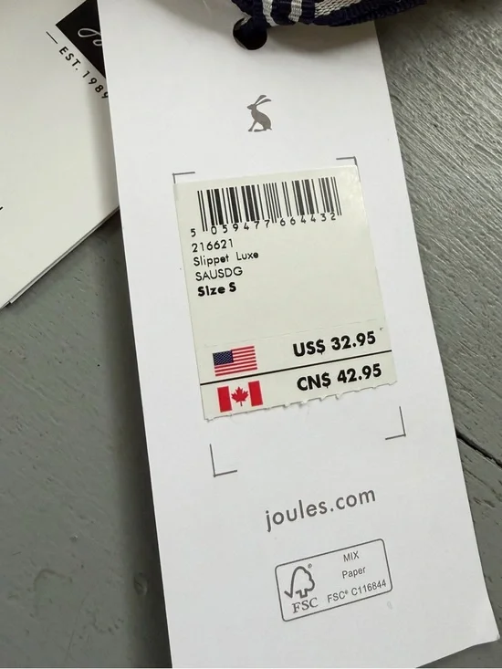 NWT Joules Luxe Slip On Sausage Dog Slippers S 5/6 - Picture 8 of 8